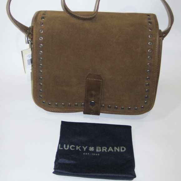 Lucky Brand Handbags - Tapenade Rose Suede Crossbody Bag - Lucky Brand